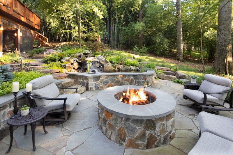 Winter patio