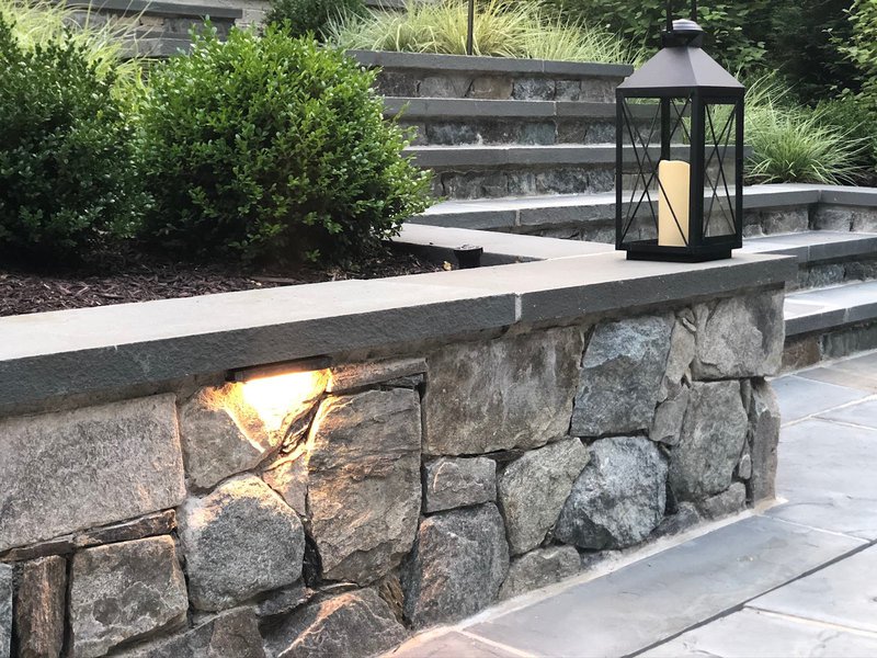 Landscape lights outdoors